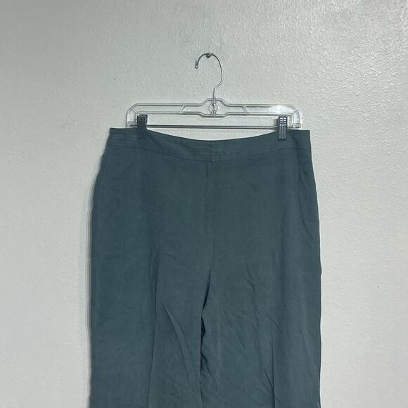 Norton Studio Gray Suede Vintage Pants Sz 12 - Picture 2 of 9